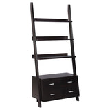 Colella 3-Piece Storage Ladder Bookcase Set Cappuccino
