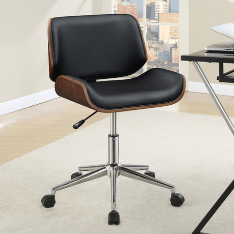 Addington Adjustable Height Office Chair Black And Chrome