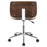 Addington Adjustable Height Office Chair Ecru And Chrome