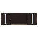 Lawtey Rectangular Storage Office Desk Cappuccino