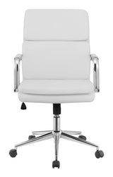 Ximena Standard Back Upholstered Office Chair White