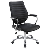 Chase High Back Office Chair Black And Chrome