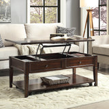 Malachi Walnut Finish Coffee Table