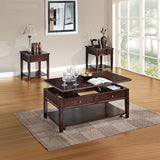 Malachi Walnut Finish Coffee Table