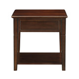 Malachi Walnut Finish End Table