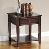 Malachi Walnut Finish End Table