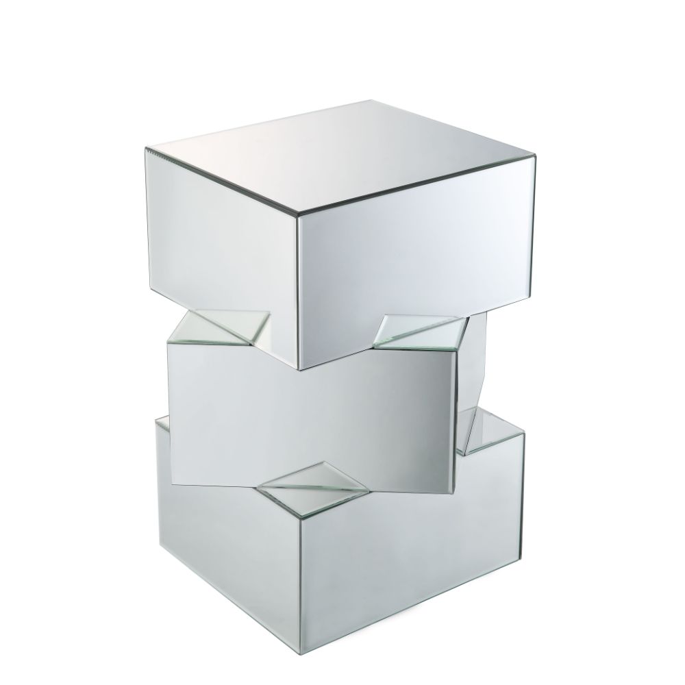 Meria Mirrored End Table