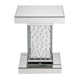 Nysa Mirrored & Faux Crystals End Table