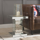 Nysa Mirrored & Faux Crystals End Table