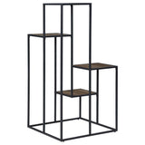 Rito 4-Tier Display Shelf Rustic Brown And Black