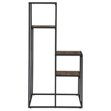 Rito 4-Tier Display Shelf Rustic Brown And Black