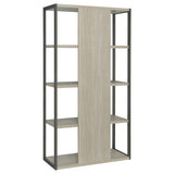 Loomis 4-Shelf Bookcase Whitewashed Grey
