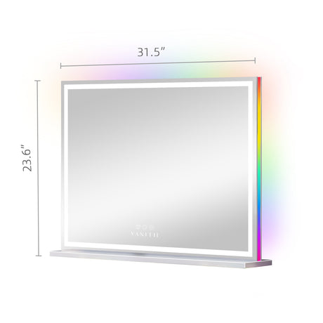 Luxury Hollywood Glow Vanity Mirror with RGB & Led Light Strip