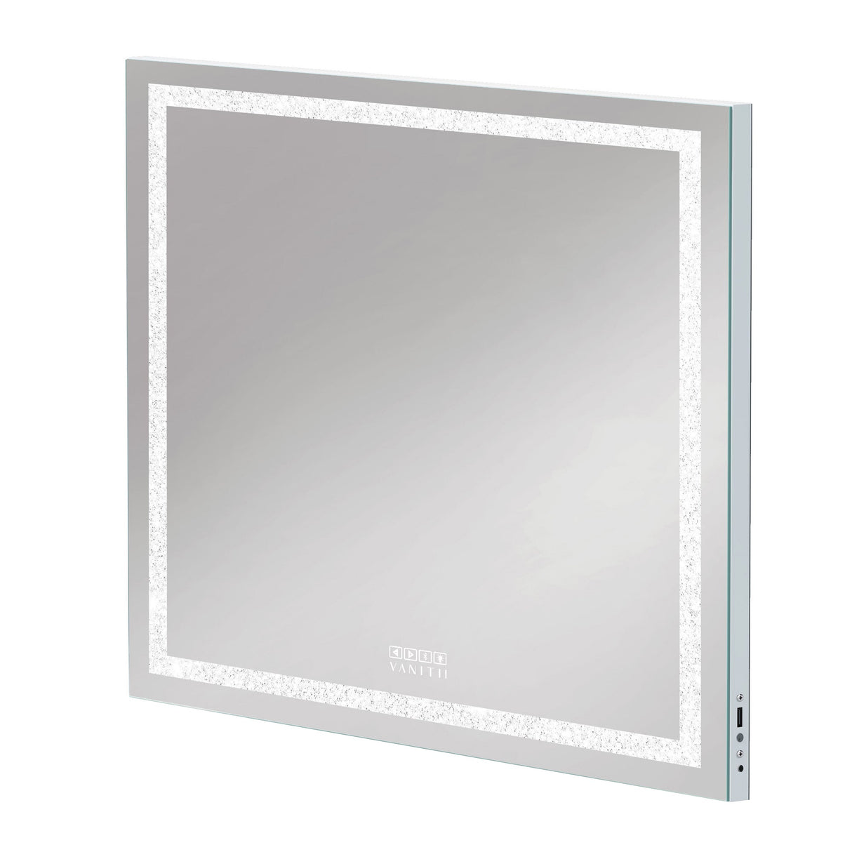 Hollywood led strip Music Mirror