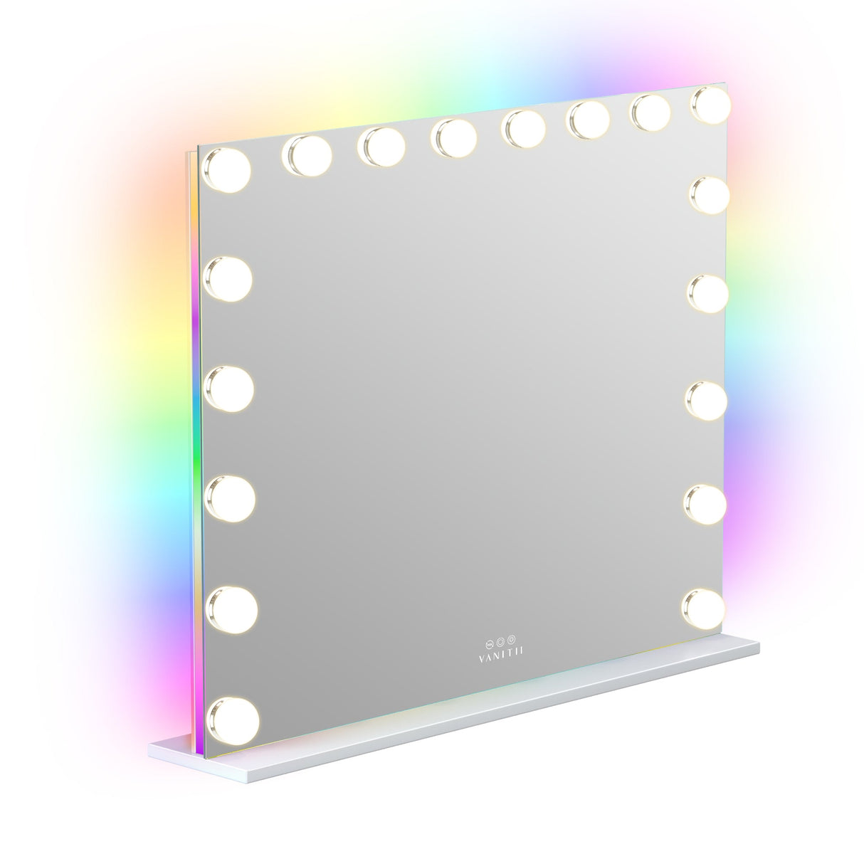 Mary Hollywood Glow Vanity Mirror with RGB - 18 Dimmable LED Bulbs