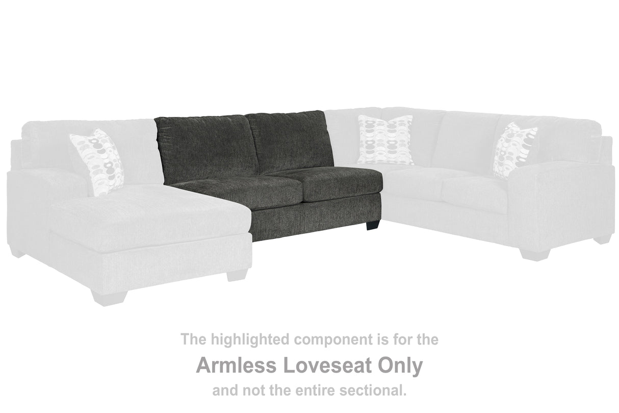 Ballinasloe Smoke Armless Loveseat