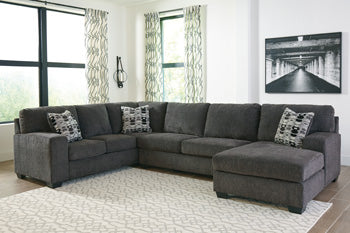 Ballinasloe Smoke 3-Piece Right-Arm Facing Sectional With Chaise