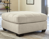 Falkirk Parchment Oversized Accent Ottoman