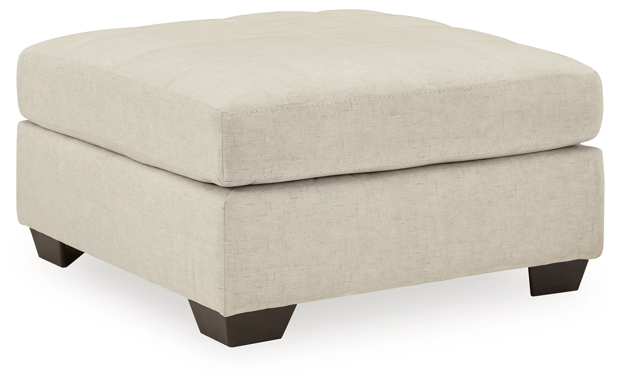 Falkirk Parchment Oversized Accent Ottoman