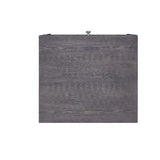 Iban Gray Oak & Chrome Finish End Table