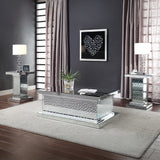 Nysa Mirrored & Faux Crystals End Table