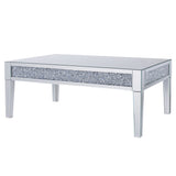 Noralie Mirrored & Faux Diamonds Coffee Table