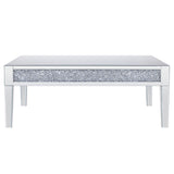 Noralie Mirrored & Faux Diamonds Coffee Table
