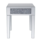 Noralie Mirrored & Faux Diamonds End Table