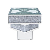 Noralie Mirrored & Faux Diamonds End Table