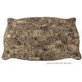 Mehadi Marble Top & Walnut Finish Coffee Table