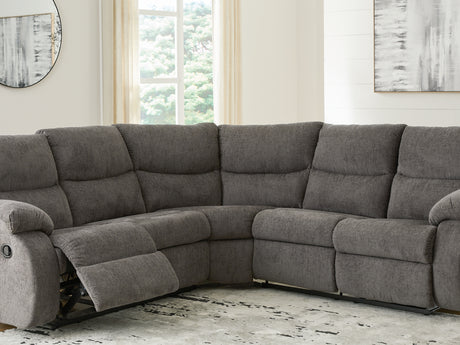 Museum Pewter 2-Piece Reclining Sectional