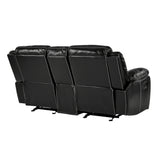 Bastrop Black Reclining Loveseat