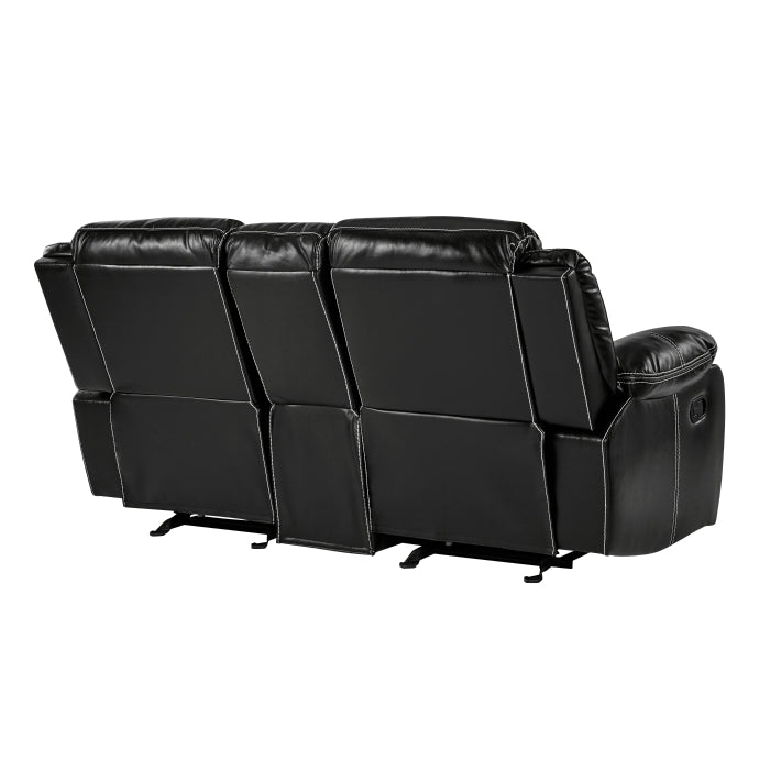 Bastrop Black Reclining Loveseat