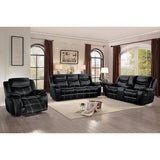Bastrop Black Reclining Loveseat