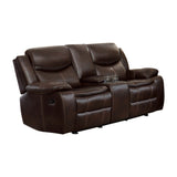 Bastrop Brown Reclining Loveseat