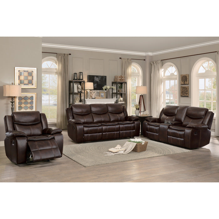 Bastrop Brown Reclining Sofa