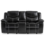 Bastrop Black Reclining Loveseat