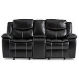 Bastrop Black Reclining Loveseat