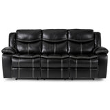 Bastrop Black Reclining Sofa