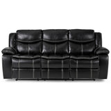 Bastrop Black Reclining Sofa
