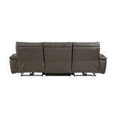 Maroni Power Double Reclining Sofa With Headrests