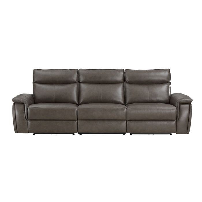 Maroni Power Double Reclining Sofa With Headrests