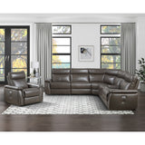 Maroni 6-Piece Modular Power Reclining Sectional With Headrests