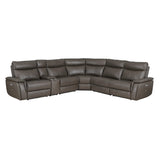 Maroni 6-Piece Modular Power Reclining Sectional With Headrests