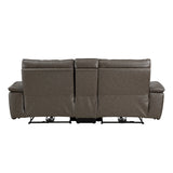 Maroni Power Double Reclining Love Seat With Center Console And Headrests
