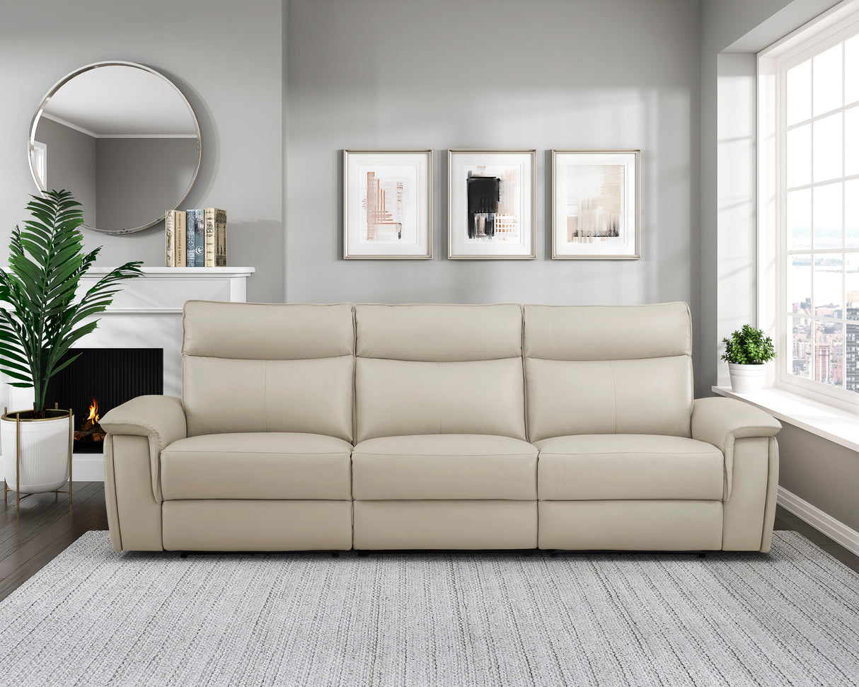 Maroni Power Double Reclining Sofa With Headrests