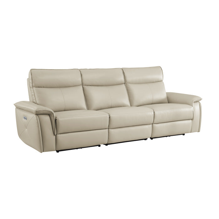 Maroni Power Double Reclining Sofa With Headrests