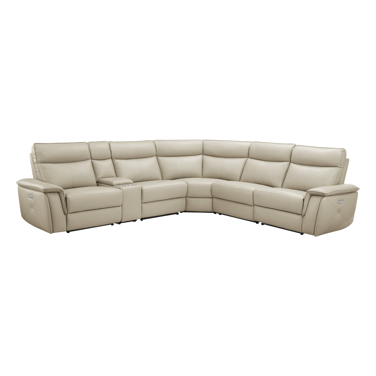 Maroni 6-Piece Modular Power Reclining Sectional With Headrests