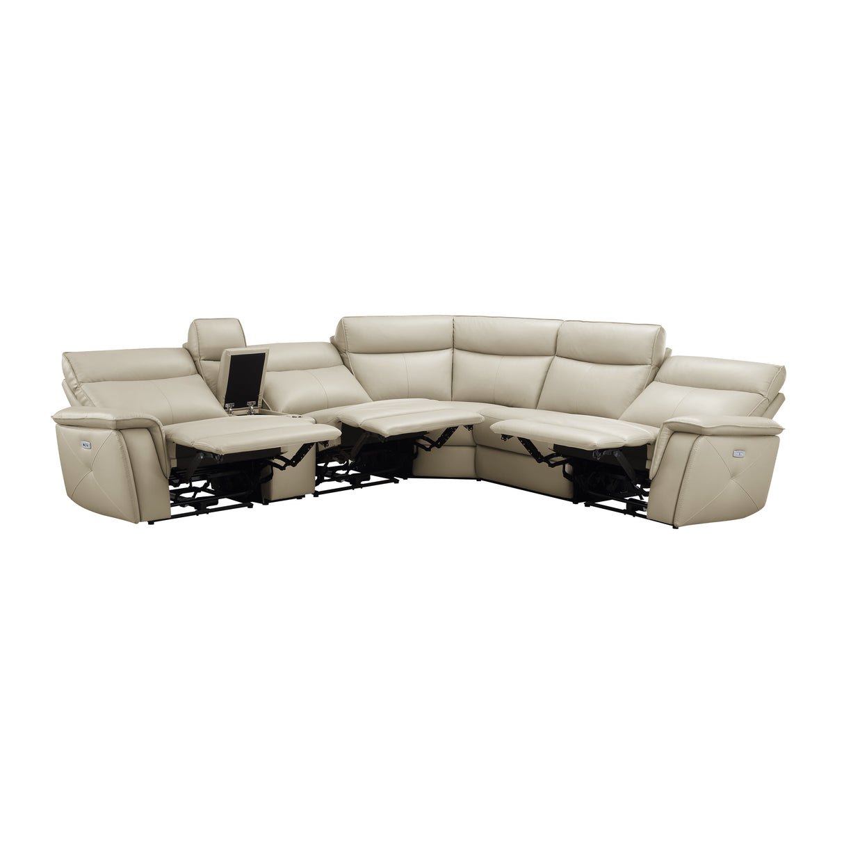 Maroni 6-Piece Modular Power Reclining Sectional With Headrests