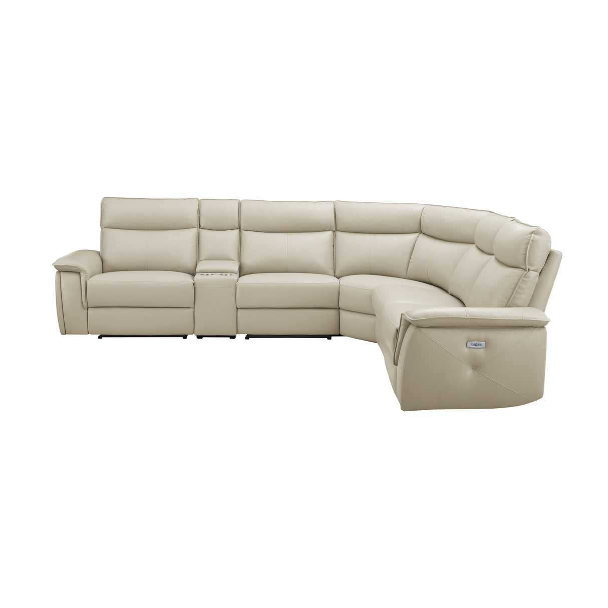 Maroni 6-Piece Modular Power Reclining Sectional With Headrests